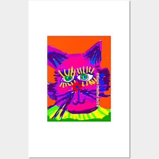 Cat Head Posters and Art